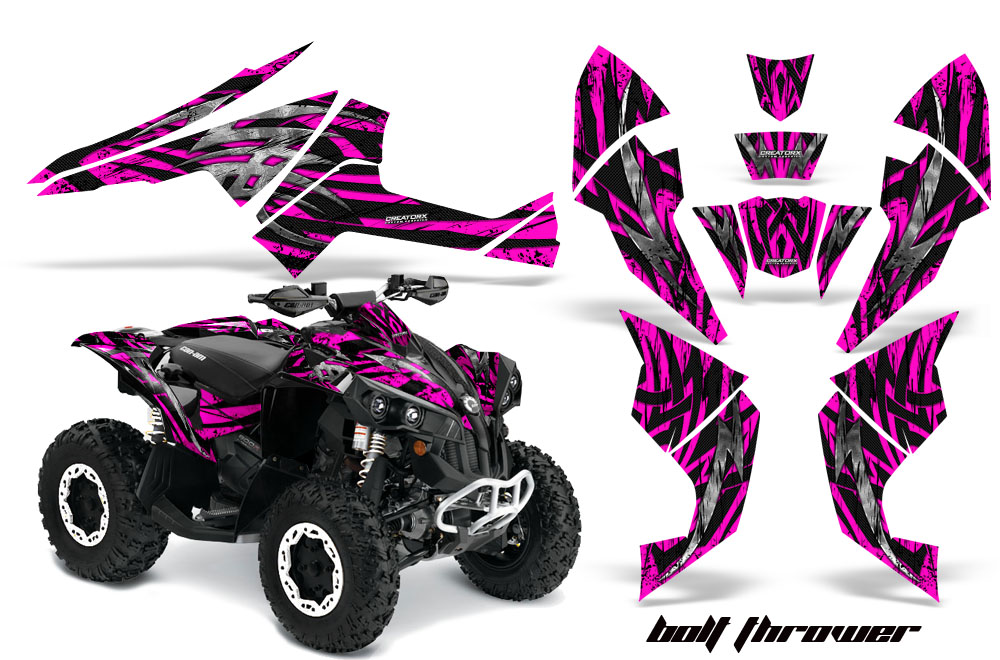 Can-Am Renegade 800 Graphics Kit Bolt Thrower Pink BB